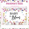 Wildflower Baby in Bloom Backdrop - Flower Baby Shower Decor,