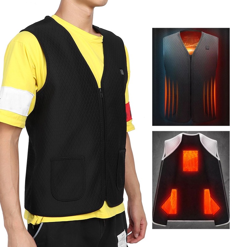 Intelligent Electric Heating Vest Washable Adjustable Warm Keeping Thermal Waistcoat