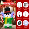Inflable de Navidad de 4 pies, muñeco de nieve de