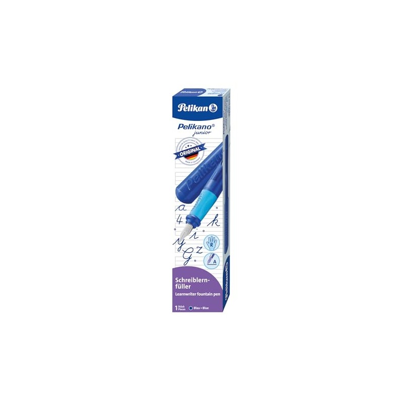 Pelikan Pelikano Junior 824811 Fountain Pen for Right-Handed Users, Blue,