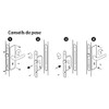 VACHETTE D226R-A40/N/SC 3 Gorges Reversible High Security Key Lock Round