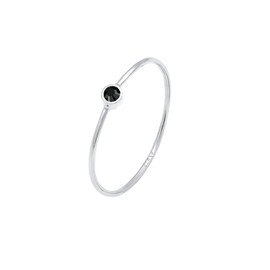 Elli Women's Stacking Ring Elegant Simple with Crystal, 48, Silver, Crystal