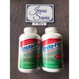 Unbranded 2- Insta-Flo IS-100 Odorless Crystal Form Drain Cleaner Safe for Septic Tank