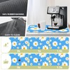 Kitchen Mat White Daisy Flowers Dish Drying Mat 16"x24" Bsorbent