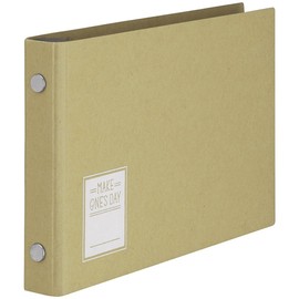 Maruman FM62-21 Loose Leaf Binder, Mini Size, Makeup One's Day, 5 Holes, Beige