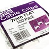 FLAT White 7mm Cable Clips for 1mm2 Twin & Earth