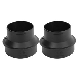 1 Pair Durable ABS Parking Heater Adapter Tube 60MM to 75MM Heater Ducting Pipe Joiner Connector for Webasto Heater