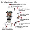 AMT 6.5 oz Coffee Maker, Phin Filter, Screw Down Coffee
