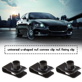 20x Metal M6 M8 Lug U Nut Chimney U Nuts Fixings Panel For Motor Vehicles Domestic Appliances Black