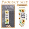 AOOTUERL Sunflower Plastic Bag Holder for Kitchen, carrier bag storage,