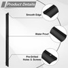 40 Inch Door Rain Drip Guard, Aluminum Rain Top Drip