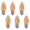 MaoTopCom 6-Pack E26 LED Candelabra Light Bulb Dimmable 60W Equivalent,