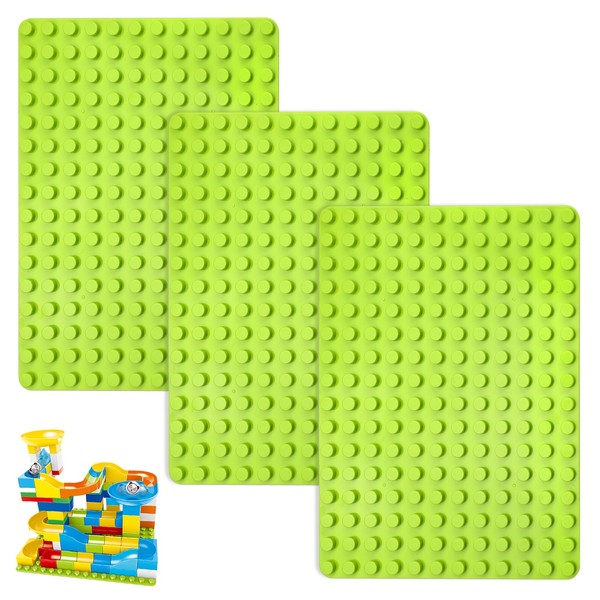 DAWRIS 4 Stück Games Building Block Base Plates Compatible with