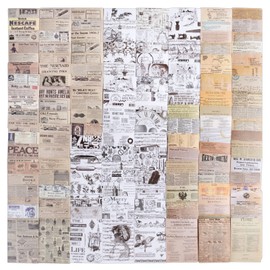 Pack of 150 Scrapbooking Stickers Vintage Washi Stickers Scrapbooking Accessories for Album Notebook DIY Decoration Crafts 5 x 7 cm (Multi-Colour-A)