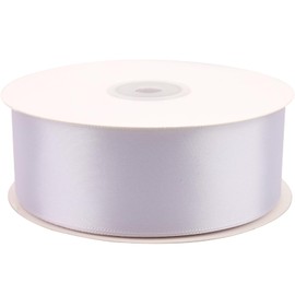 Hoisre 1-1/2 inch White Polyester Ribbon 50 Yards for Wedding Invitations, Bridal Bouquets, Sewing, Party Decorations, Gift Wrapping and More