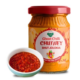 Danodia Foods Ghost Chili Chutney, Bhut Jolokia, Extra Hot, 1 Million SHU, 3.5 oz