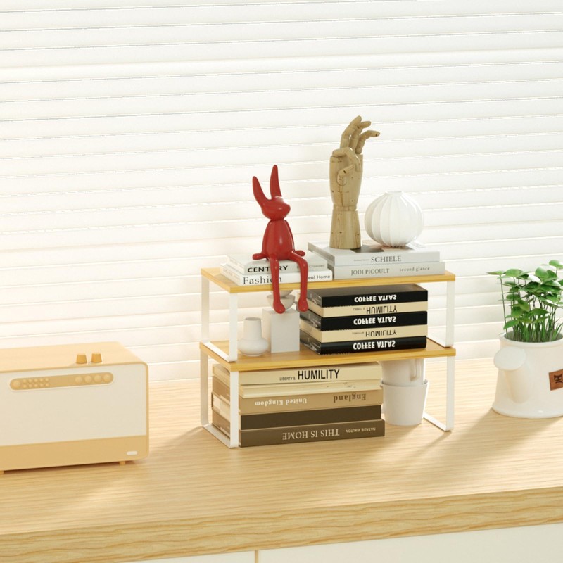 NEX Kitchen Cabinet and Counter Shelf Organizer, Stackable & Expandable,