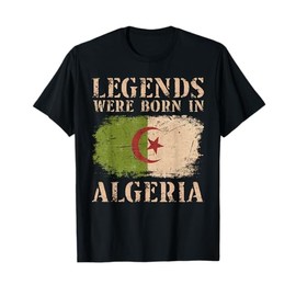 Vintage Design Algerian Flag Algeria T-Shirt