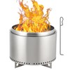 GarveeLife 20 Inch Smokeless Fire Pit, Portable Outdoor Fire Pit