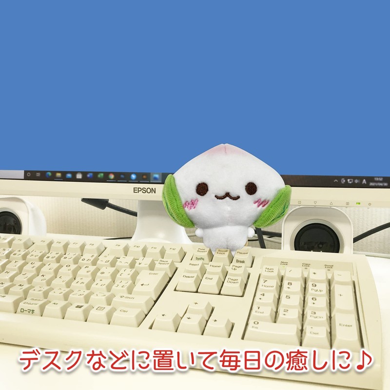LamPlanning Squishy Mascot, Ball Chain, Fluffy, Chubby Fruit, Bag Charm,