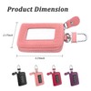 Car Key Fob Cover with U-Clasp,Leather Car Key Case Built-in