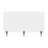 Luxor DIVCL-6030C Reclaim Acrylic Sneeze Guard Desk Divider - 60"