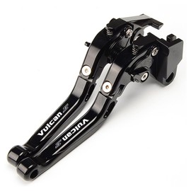 MOWOK Fits for Kawasaki Vulcan S 650 Vulcan S650 VN650 2015 2016 2017 2018 2019 2020 2021 2022 2023 2024 Motorcycle Accessories Extendable Folding Adjustable Brake Clutch Levers (Black)