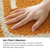SAIONJI Croissant Half Circle Bath Mat, 30 x 17.7 Inch