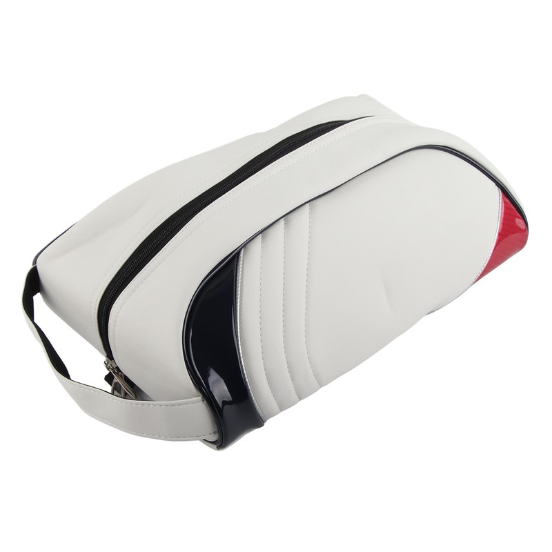 PU Leather Golf Shoe Carrier Bag Home Travel Dustproof Storage