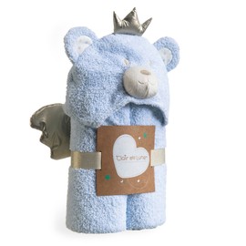Clair de Lune | Soft Hooded Baby/Toddler Blanket | 100 x 75 cm | Animal Hooded Two Layered Cosy Snuggle Swaddle/Wrap | Designed for Baby Comfort | Newborn Essentials (Little Bear Blue)