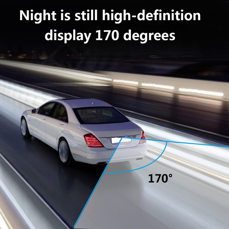 Car Rear View Camera Kit HD 1080P 170° Wide Angle