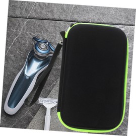 Baluue Shaver Organizer Eva Travel Case Extra Mesh Pocket Green Zippered Storage Container for Accessories and Toiletries Portable Travel Essential