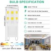SNBIHIBE G9 LED Bulb 2W,25W Halogen Light Bulbs Equivalent 250LM,120V