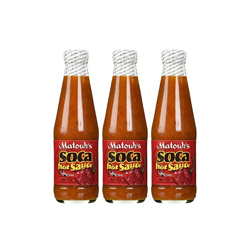 Matouk's Soca Hot Sauce (Pack of 3)