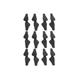 DR1 Propellers for DJI Tello Drones Low Noise Fast Trigger Foldable Aerodynamic Design Low Noise High Performance - 3 Full Sets - Black and Silver