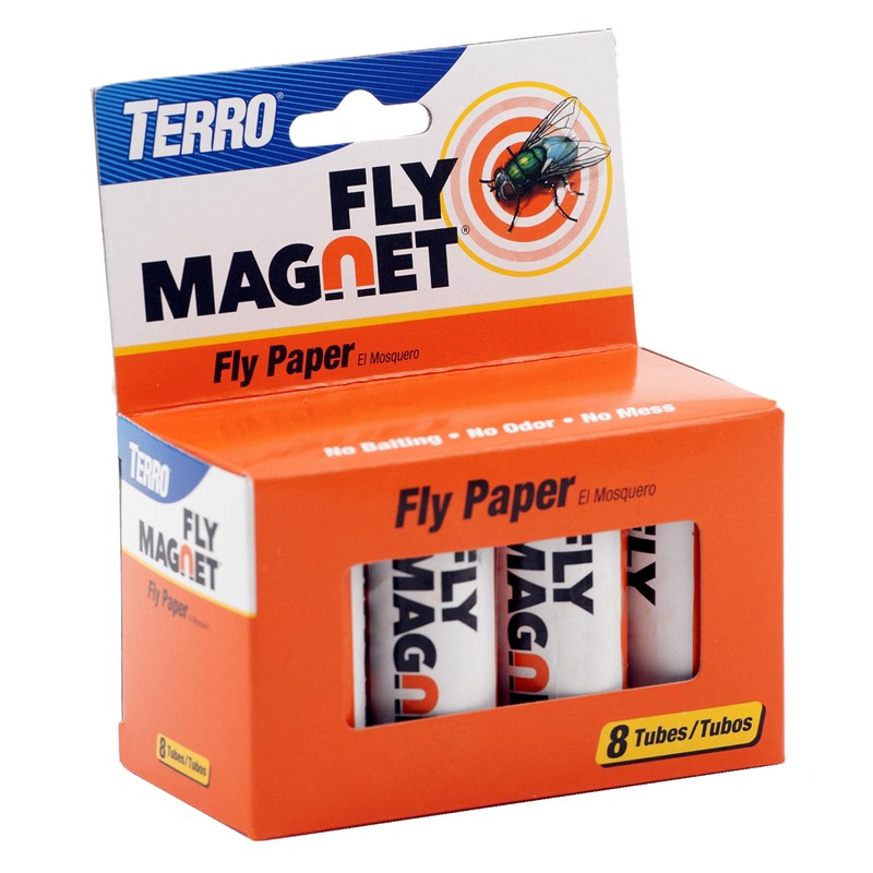 TERRO T518 Fly Magnet Sticky Fly Paper Fly Trap, 8