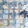 HUIHUANG Blue Ribbon 1-1/2" Dusty Blue/French Blue/Antique Blue/Navy/Light Blue and