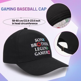 Regilt Gamer Gifts, Gaming Socks Beanie Baseball Cap Funny Gaming Gifts for Men Teen Boys Dad, Socks Cap B, One Size