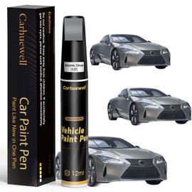 (1J7) Atomic Silver Touch Up Paint Compatible with Lexus, Exact Match Car Paint Pen Automotive Scratch Repair Remover Kit Quick & Easy Solution for Vehicle Chips and Nicks