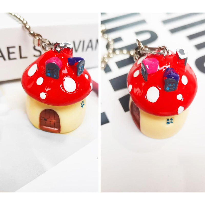 Hyamass 12 inch Ceiling Fan Pull Chain Extension Mushroom House
