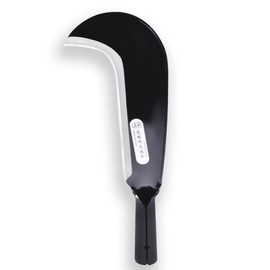 FOCMKEAS 1pce 14.17in/360mm Manganese Steel Billhook Brush Clearing Sickle for Grass,Weeding Tools for Garden,Curved Sawtooth Sickle,Machete Axe for Cutting Trees,Steel Blade Knife in Hand