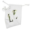 Ambesonne Letter L Fabric Pouch Set of 2, Conceptual ABC