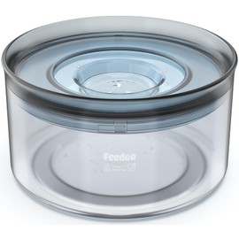 Feedoo 1Gallon No Spill Water Bowl for Dogs, Tritan BPA-Free Spill Proof Water Bowl with Non-Slip Mat, No Splash Slow Drinking Dog Water Bowl for Messy Drinker