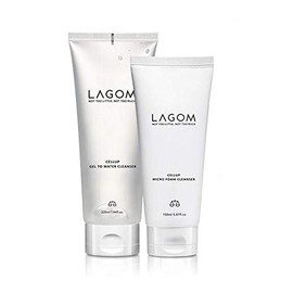 LAGOM Cellup Gel to Water Cleanser 220ml + Cellup Micro Foam Cleanser 150ml Set