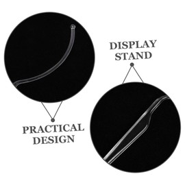 FRCOLOR Sets Modern Design False Eyelash Applicator Eyelash Display Holder Sturdy Acrylic Material Pcs