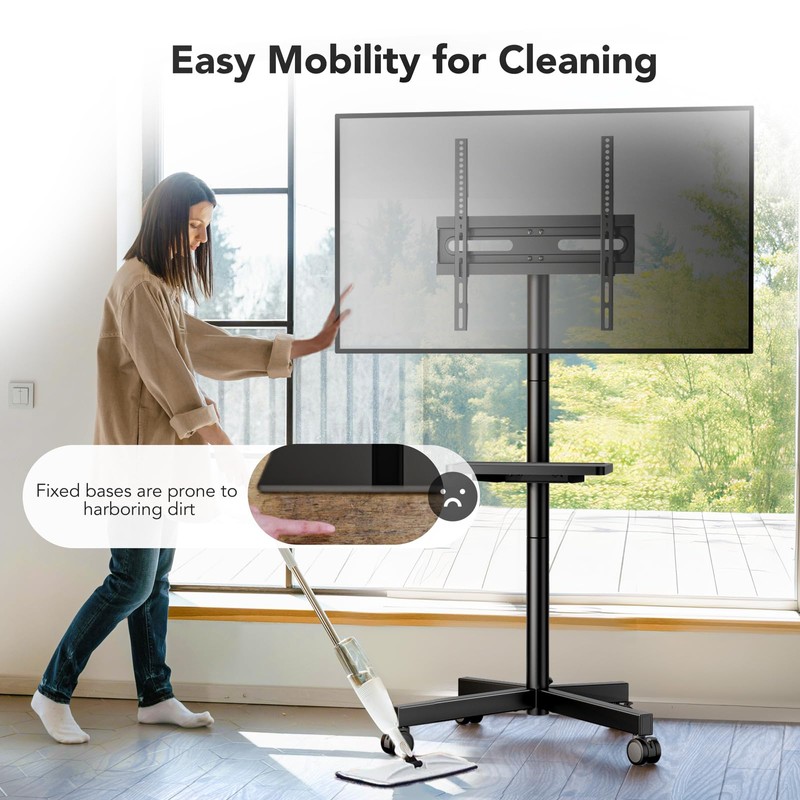 AX WABER Mobile TV Stand for 23-60 Inch LCD LED