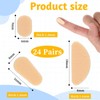 24 Pairs Eyeglass Nose Pads,3 Styles Artificial Sponge Nose Cushions