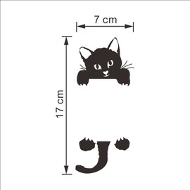 Decaltor Cat Wall Stickers Light Switch Decor Decals Art Mural Baby Nursery Room
