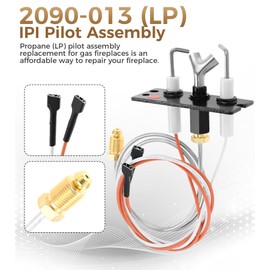 Hicello IPI Pilot Assembly 2090-013 Propane Gas (LP) Fireplace Replacement Kit - Compatible with Heat-N-Glo, Quadra-Fire, Heatilator, Majestic and Outdoor Lifestyles Models