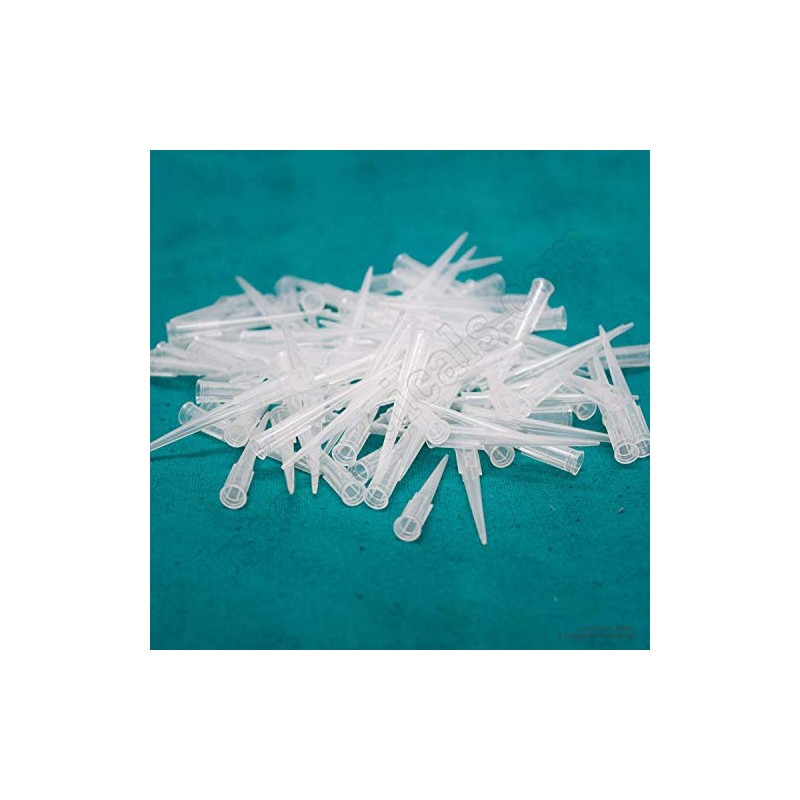 IS IndoSurgicals Polypropylene Pipette Tips - Very Fine, 0-200 Micro